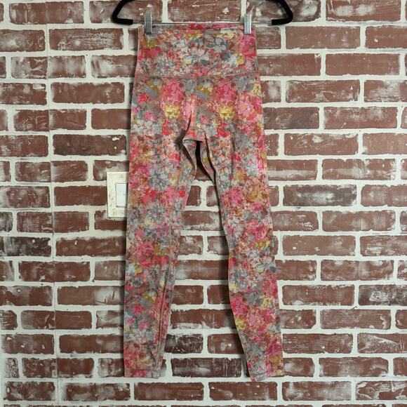 Lululemon Align 25” Inflorescence Multi High Rise Leggings Women’s Size 6 GUC - Picture 2 of 12